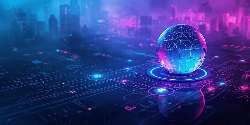 Sơ đồ đọc trận phong cách cyberpunk